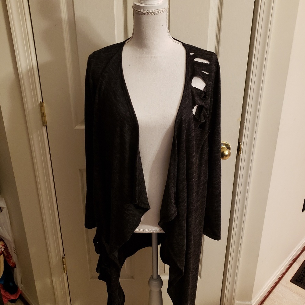 Brand New distressed long cardigan!